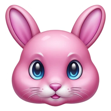  crystallized bunny pink sticker