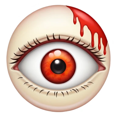 Eye with infection  sticker