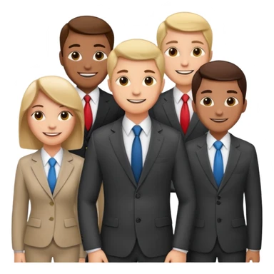 30 different emoji faces of sales workers sticker