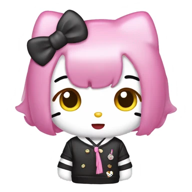 Hello Kitty as a cute Kpop Idol sticker
