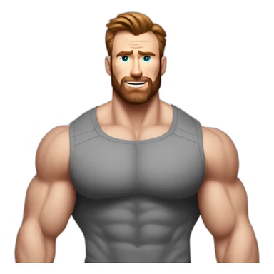 Chris Evans Bodybuilder giant sticker