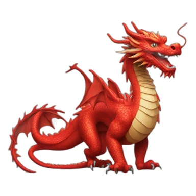 red-chinnese-dragon sticker
