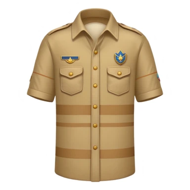 3 doigts levés d’une main scouts beige  sticker