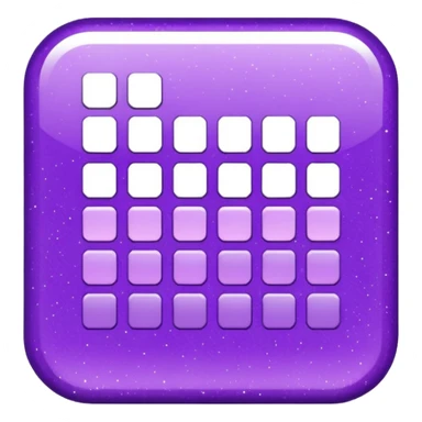 Glitter Purple and Cian spreadsheet sticker