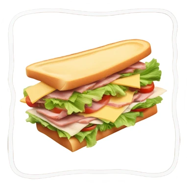 messing sandwich flying to LA sticker