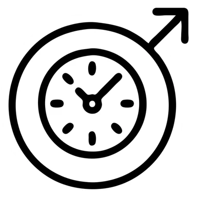 Planet Neptune with a clock inside of it sticker