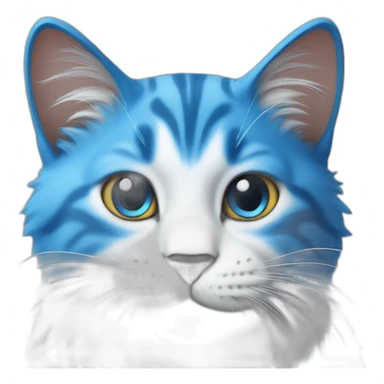 Blue smurf cat sticker