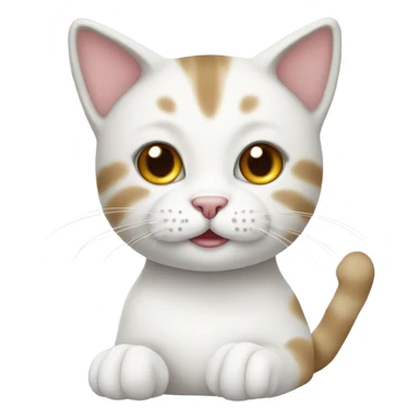 Cat wearing white socks sticker