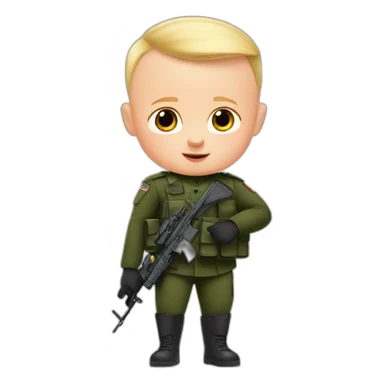 The Boss Baby soldier sticker