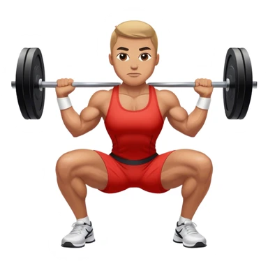 nike athlete weighted squats sticker