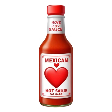 Valentine hot sauce Mexican sticker
