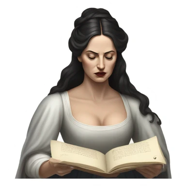 Lady Macbeth reads Macbeths letter about his encounter with the witches  sticker