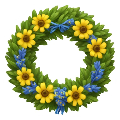 Wreath ukrainian sticker
