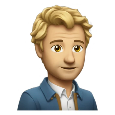 Un fou qui prends un roi au échecs sticker