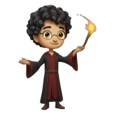Harry poter who casts a spell sticker