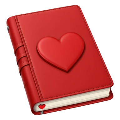 diary with a heart on the cover sticker