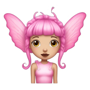 Melanie Martinez pink alien fairy sticker