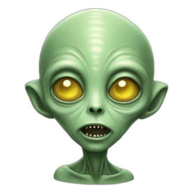 alien con signo de preguntar sticker
