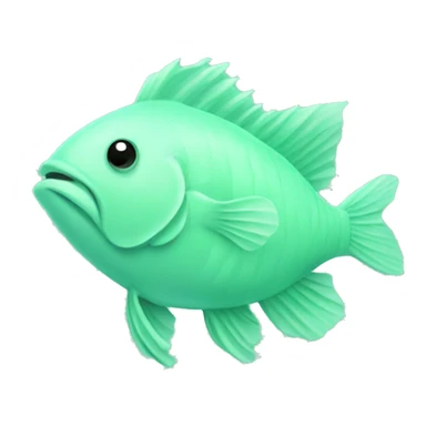 Two Mint green Pisces fish  sticker