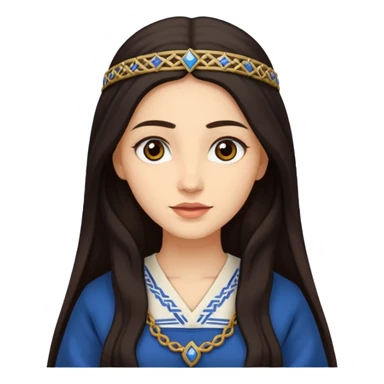 jewish women young ancient Judea, long hair sticker