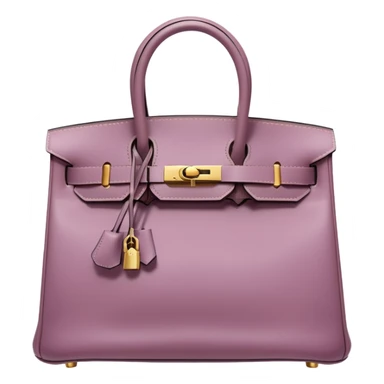 hermes birkin mauve color gold hardware sticker