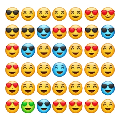 A multi emoji sticker