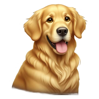 Golden retriever in Manhattan  sticker