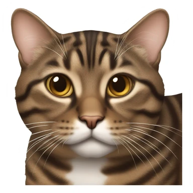 Chunky brown tabby  sticker