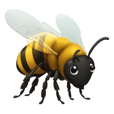 Lonely bee sticker