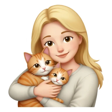 Me cuddling with my cat sticker