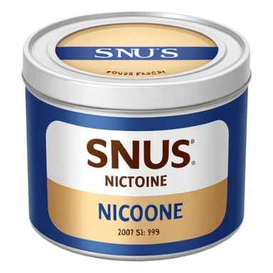 Snus nicotine pounches sticker