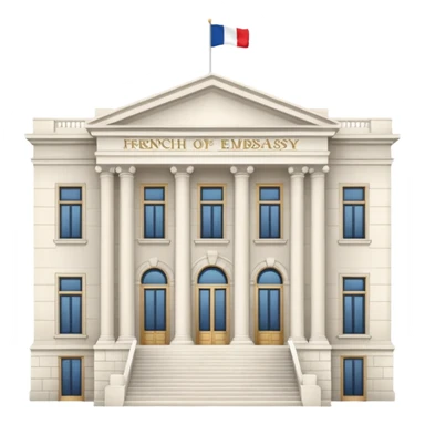 building of the French Embassy in the United States sticker