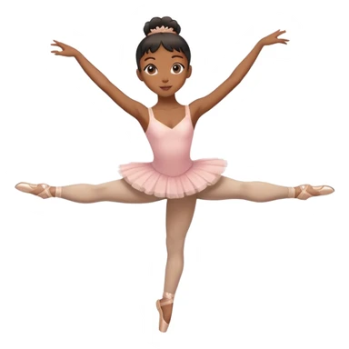 black girl ballerina posing  sticker