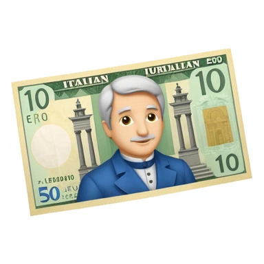 banconote euro 10 italia sticker