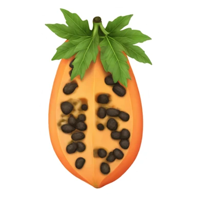 Realistic Papaya  sticker