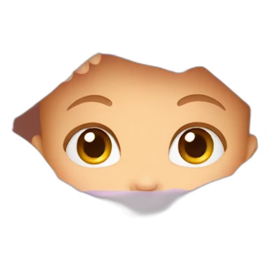 baby peeking a boo sticker