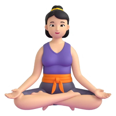 person in lotus pose yoga sticker