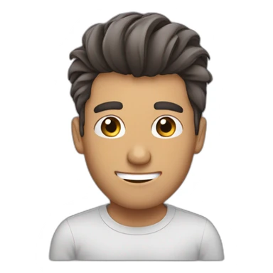 hombre precupado jando su cabello sticker