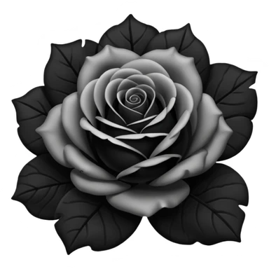 I need black rose emoji sticker