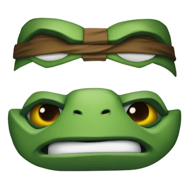 head shot of a teenage mutant ninja turtle include torso sticker