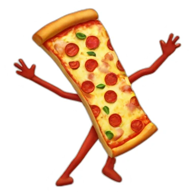 dancing pizza sticker