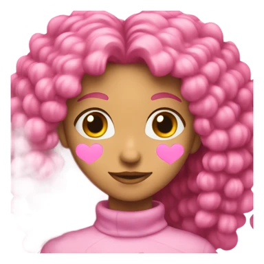 A very girl coded pink heart sticker