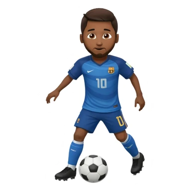 Messi dribbling sticker
