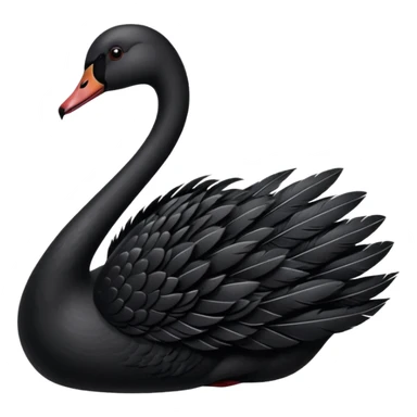Black swan that looks exactly like this 🦢 sticker