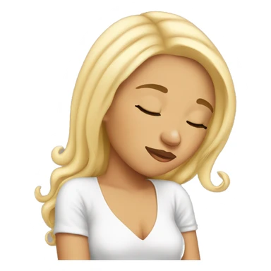 Beauty girl sleeping  sticker