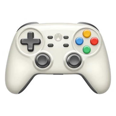 white video game controller sticker