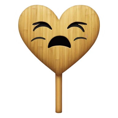 black Heart stabbed with a bamboo sticker