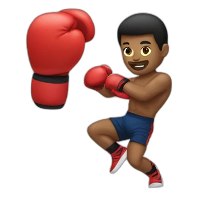 Kick boxing sticker