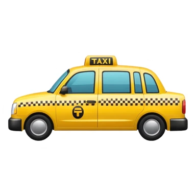 Paper sticker yellow taxi nyc sticker