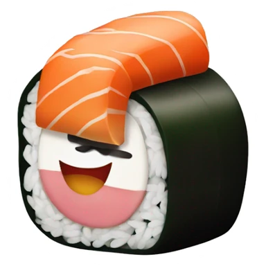 roll of sushi sticker